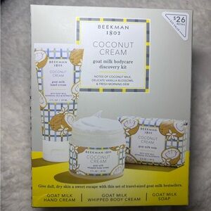 Beekman 1802 Coconut Cream Goat Milk Bodycare Kit - White, Yellow